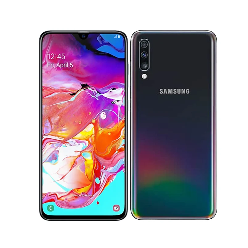 Смартфон samsung Galaxy A70 6," экран капли воды 6 ГБ/8 ГБ 128 Гб 25 Вт Быстрое зарядное устройство 32 МП фронтальная камера 4500 мАч 4G мобильный телефон - Цвет: Standard