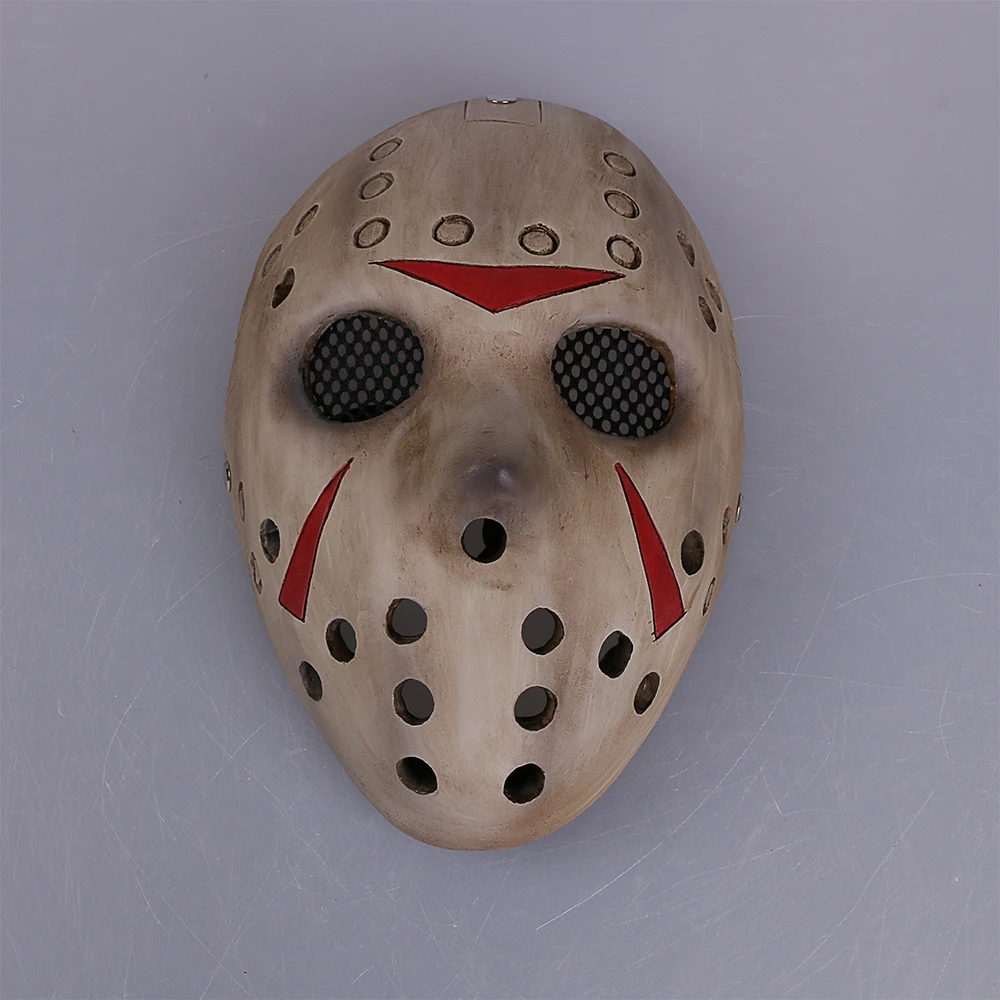 Hot game Friday the 13th Mask Cosplay Jason Butcher Masks Terror Horror Resin Adult Halloween Party (9)