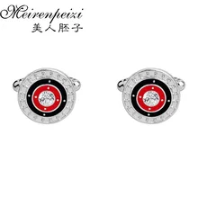 Red Black Enamel Round Design Cufflinks For Mens Luxury Mens Cufflinks Brand Male Accessories Gemeros 2017 New Gift For Dad Red Black Enamel Round Design Cufflinks For Mens Luxury Mens Cufflinks Brand Male Accessories Gemeros 2017 New Gift For Dad