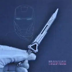 Фильма Супергероя Железный человек Косплэй Костюмы и реквизит меч оружие из металла игрушек Fancy подарок брелок