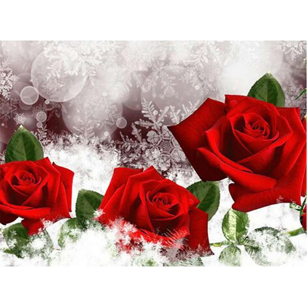 

LI LOYE New 5D DIY Diamond Painting Cross Stitch Crystal Diamond Mosaic rose Pattern round Drill Full Home Decorative art RT1080