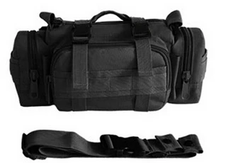 Тактическая Сумка MOLLE, 3 P, холщовая, практичная, Спортивная, походная, военная, Спортивная, тактическая сумка, рюкзак, сумка для камеры - Цвет: Black