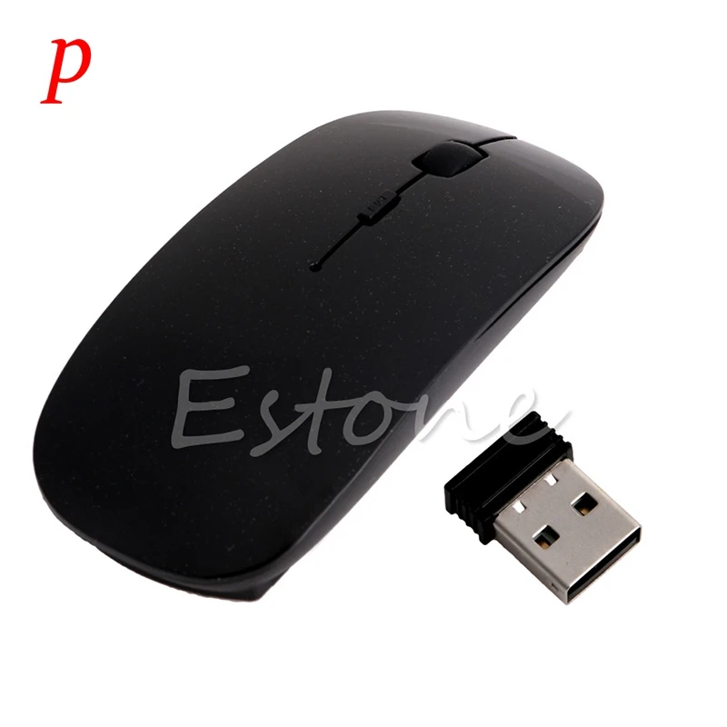 P Лидер продаж! 2 4 ГГц беспроводная ультратонкая оптическая мышь/Мыши + usb приемник