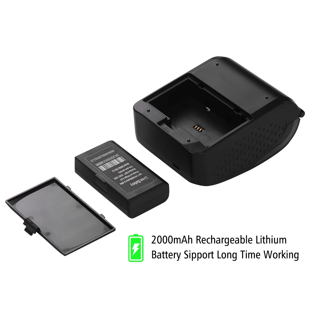 Портативный USB/BT мобильный мини принтер 5809DD прямой термопринтер беспроводной POS