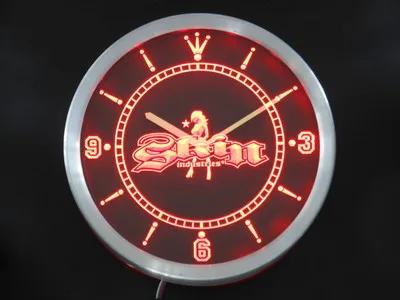 

nc0209 Skin Industry Neon Light Signs LED Wall Clock