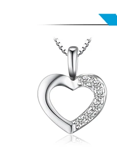 Jewelrypalace сердце любовь круглый кубический цирконий ссылка браслет-цепочка Настоящее 925 серебро Модные украшения для Для женщин подарок партии