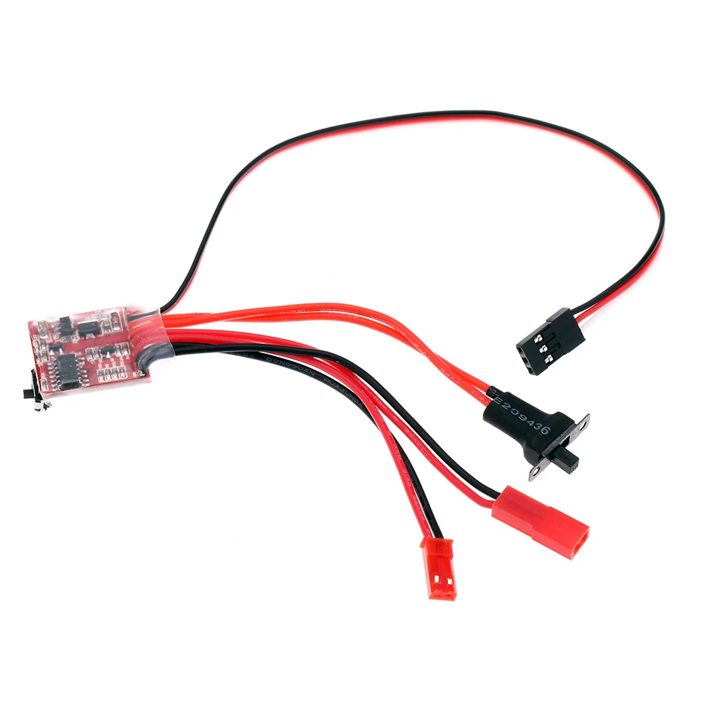 Alomejor RC Car Brushed ESC 20A Electronic Brush Motor Speed Controller with Brake for RC Car/Boat/Truck Alomejor RC Car Brushed ESC 20A Electronic Brush Motor Speed Controller with Brake for RC Car/Boat/Truck