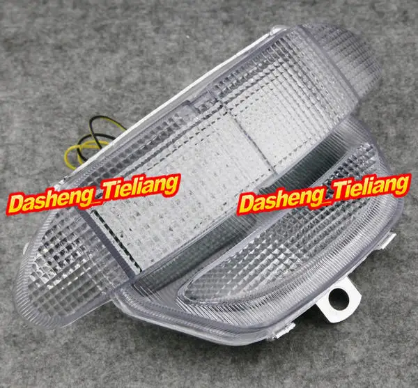 Integrated Clear font b Motorcycle b font LED Tail Light Turn Signals for Honda 1998 1999