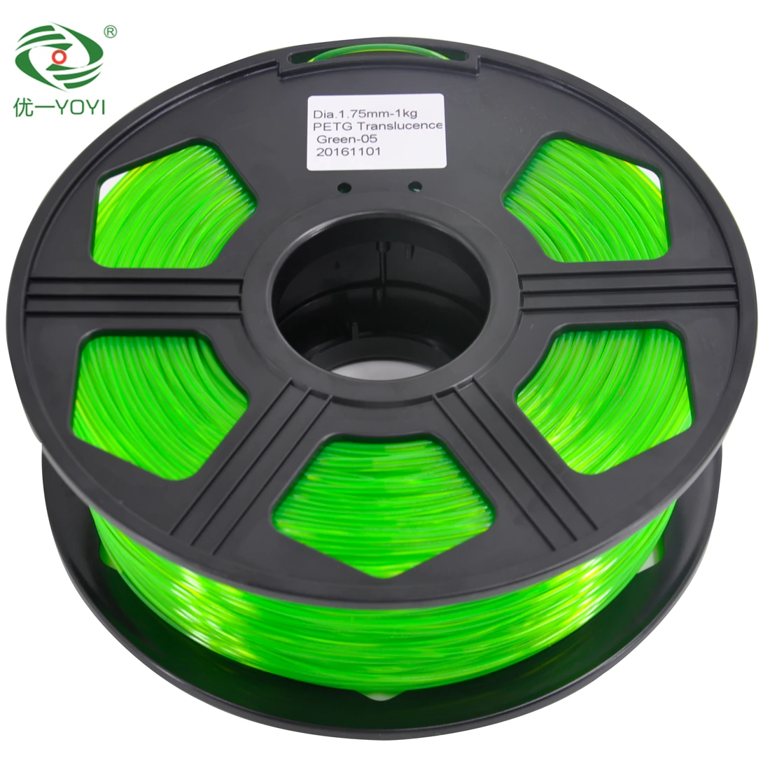YOYI 1,75 мм prtg 3D Принтер Нити зеленый цвет Материал ПЭТГ для 3d машины