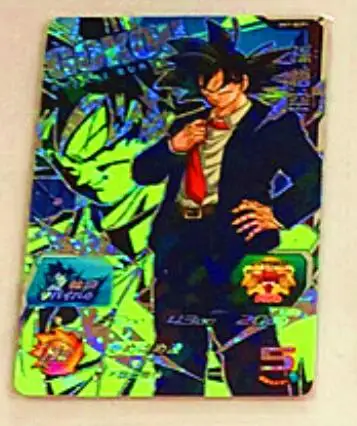 Япония Dragon Ball Hero Card SH7 SCP Goku эффект подсветки Игрушки Хобби Коллекционные игры Коллекция аниме-открытки - Цвет: 1