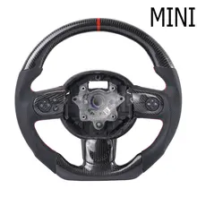 

High Quality 3D Carbon Fiber+Leather Suede Steering Wheel Customization Tuning for Mini Cooper