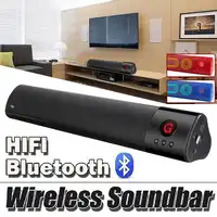 ワイヤレス bluetooth ポータブルスピーカーサウンドバー 3D ステレオサブウーファーオーディオスピーカーハイファイホームシアター強力なテレビ PC 用サウンドバー