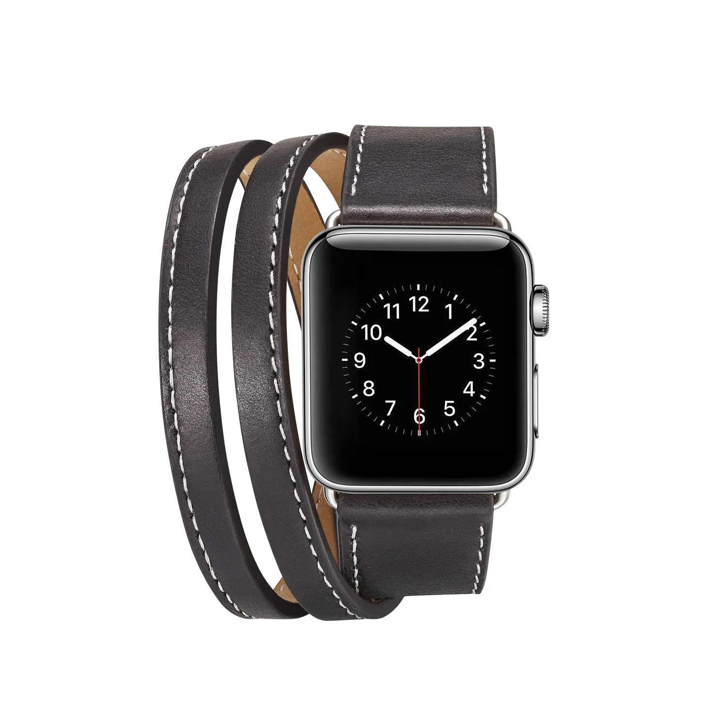 Кожаный ремешок для часов для Apple Watch Iwatch Series 5 4 3 2 44 мм/40 мм/42 мм/38 мм длинная петля для аксессуаров для умных часов