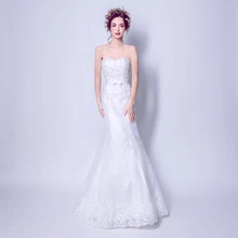 Angel Wedding Dress Marriage Evening Bride Party Prom Bridal Gown Vestido De Noiva 2017Lace, nail beads, embroidery 9276