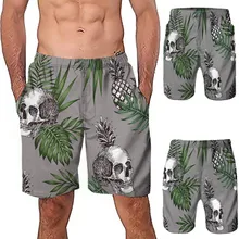 Мужские повседневные пляжные шорты с 3D принтом граффити, повседневные мужские короткие брюки, шорты для плавания, Шорты для плавания, мужские шорты zwembroek