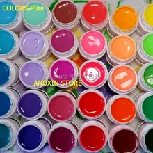 Профессиональный 30 цветов однотонный чистый скульптурный УФ-гель лак для ногтей набор наконечников набор акриловых MOO