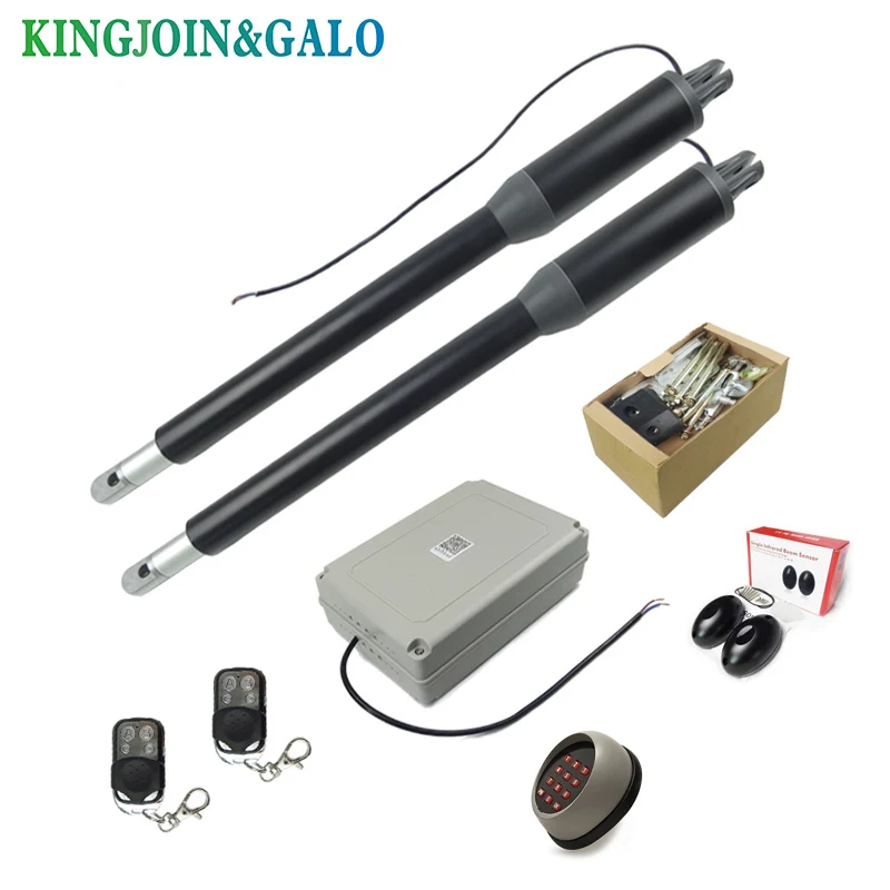  Electric Linear Actuator 200kg-300kgs Engine Motor System Automatic Swing Gate Opener + 2 remote control