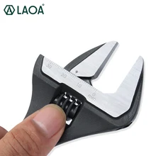 LAOA Ключ разводной 0-32мм, материал хром-ванатиевая сталь, предназначен для отвинчивания и завинчивания гаек, болтов, винтов и других резьбовых соединений, при выполнении различных слесарно- монтажных работ