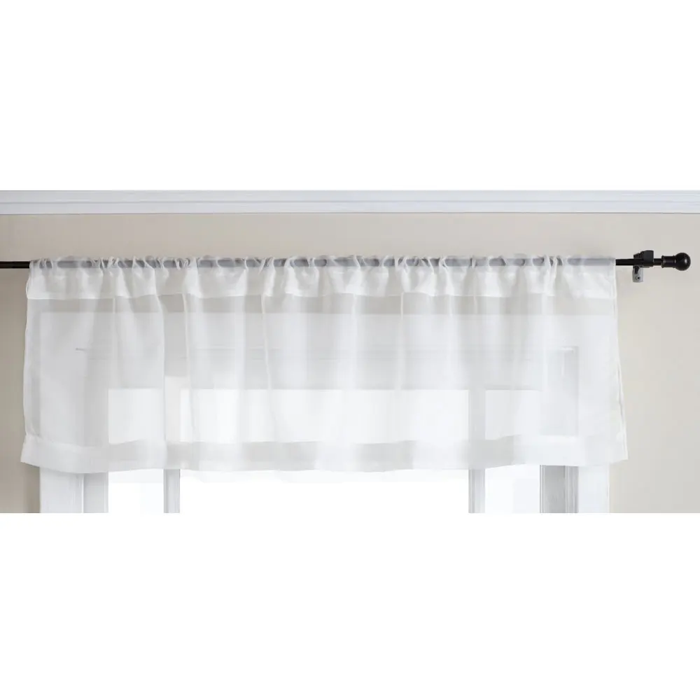 Кухонная занавеска s Valances стержень Карманный декоративный элегантный белый Кафе