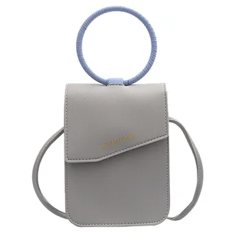 

New Fashion Women’s Solid Color Leather Shoulder Bag Messenger Bag Mobile Phone Bag Famous Brand Borsa a tracolla da donna#30