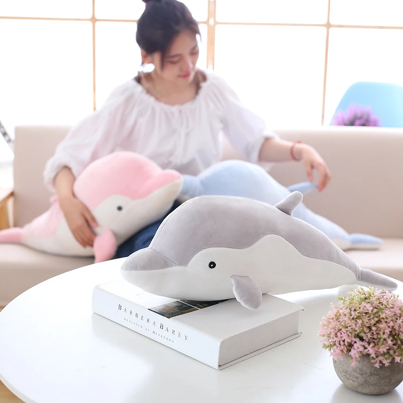 1 шт. 50 см мягкие дельфин плюшевые игрушки мягкие хлопок животных подушку каваи офис сон подушка подарок на день рождения для детские для