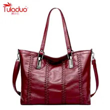 2017 mode Stricken Frauen Handtaschen Hochwertigen Pu-leder Damen Umhängetaschen Berühmte Marke Schwarze Frauen Casual Tragetaschen