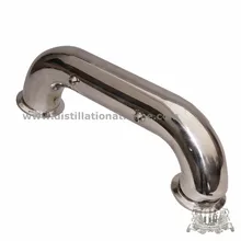 Tri-clamp 1,5 »(38 мм) OD 50.5 180 градусов изгиба трубы с отверстиями для термо датчиков