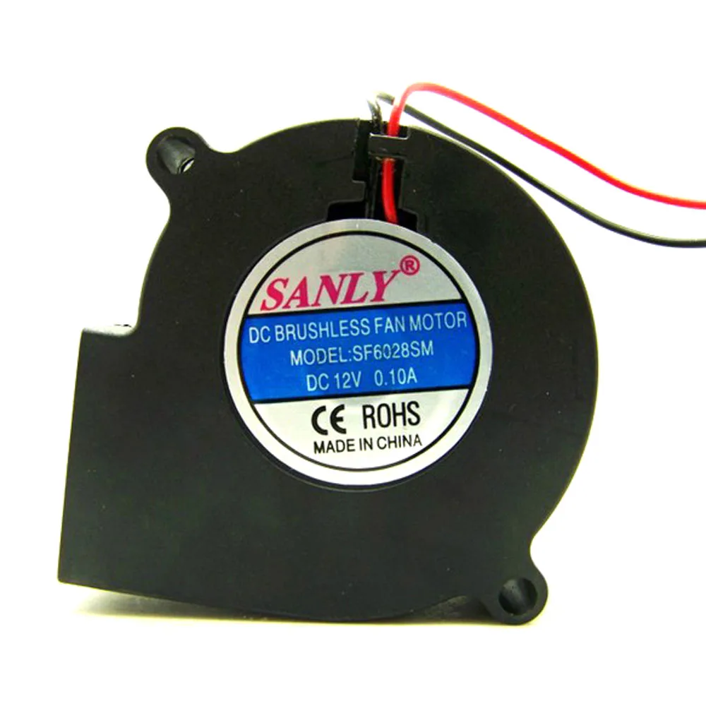 SANLY SF6028SM DC BRUSHLESS FAN MOTOR 0.1A 12V Blower cooler cooling