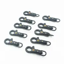 10 шт. быстрозажимные крючки поворотные зажимы для парашютного шнура для кемпинга походные шестерни