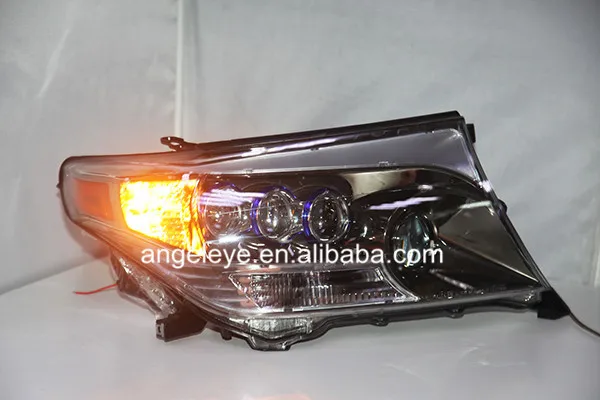 Для TOYOTA Land Cruiser LC200 FJ200 светодиодный головной фонарь хромированный корпус 2008-2013 год дБ