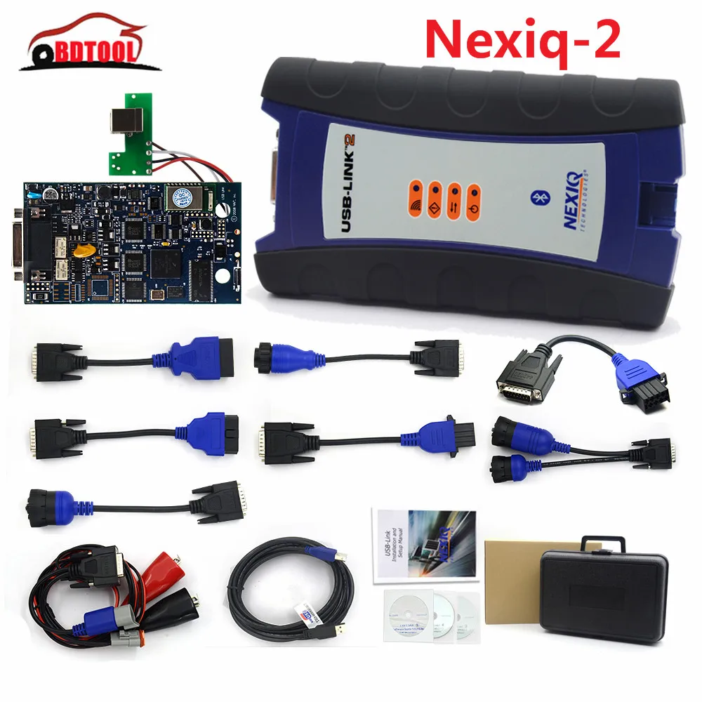 

Nexiq-2 USB Link truck diagnostic kit NEXIQ 2 BT/USB Link diesel truck software interface DHL freight free