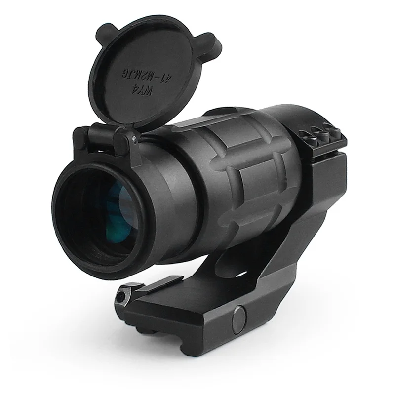 Tactical 3x25MM Magnifier Riflescope Optics Rifle Scope fit 20MM Rail w Protect Cover for Airsoft Hunting (6)