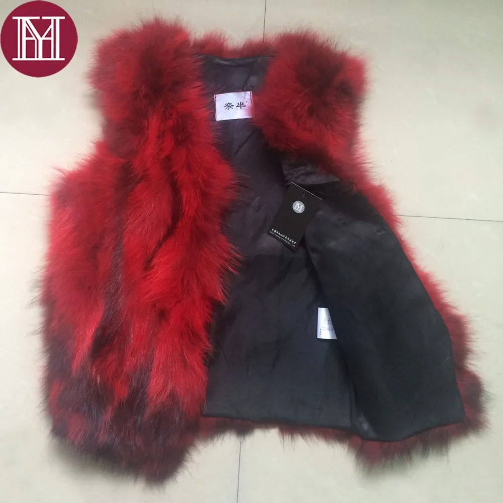 Женский осенне зимний жилет из натурального меха енота 2018|real raccoon fur coat|raccoon coatraccoon