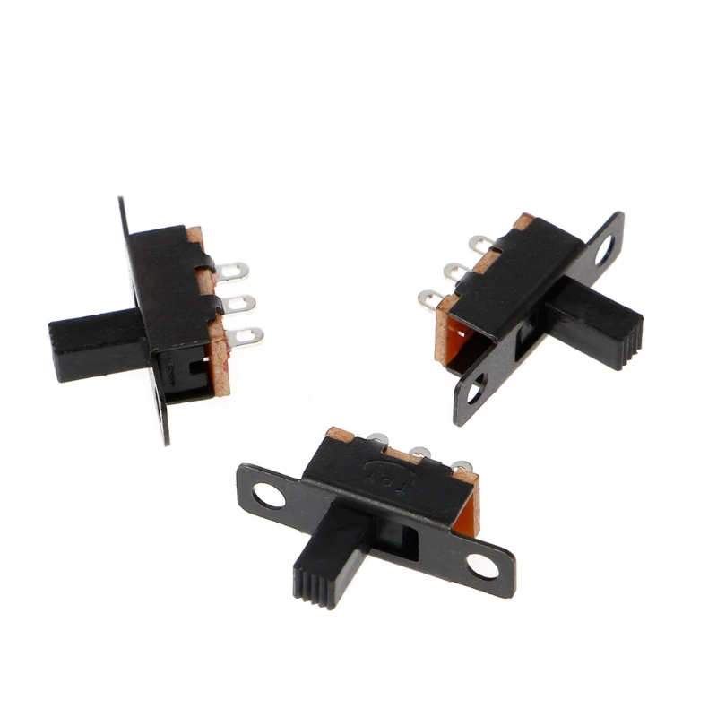 

20 Pcs DC 50V 0.5A 3 Solder Lug Pin 2 Position SPDT 1P2T Mini Panel Slide Switch W-store Jan14 for switch