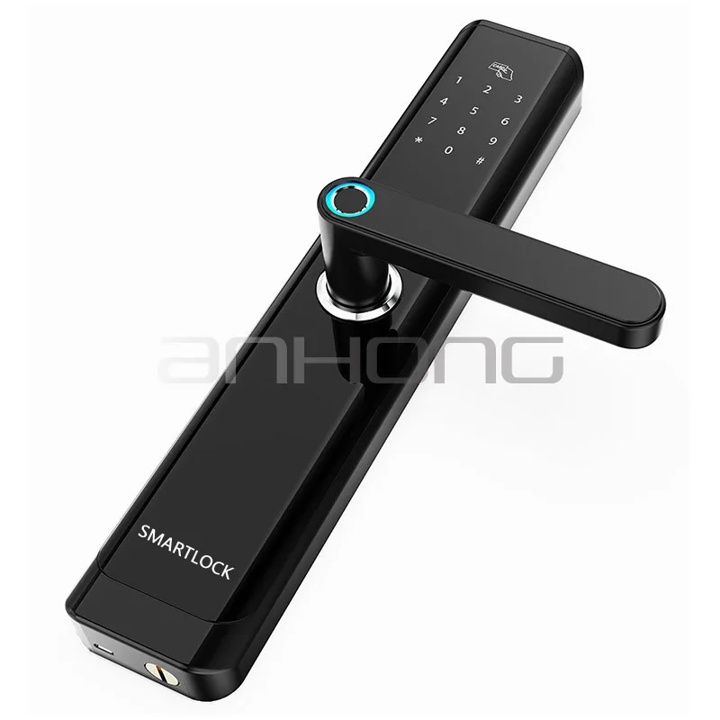 Биометрический смарт замок с отпечатком пальца приложение Bluetooth Wi Fi шлюз дверной