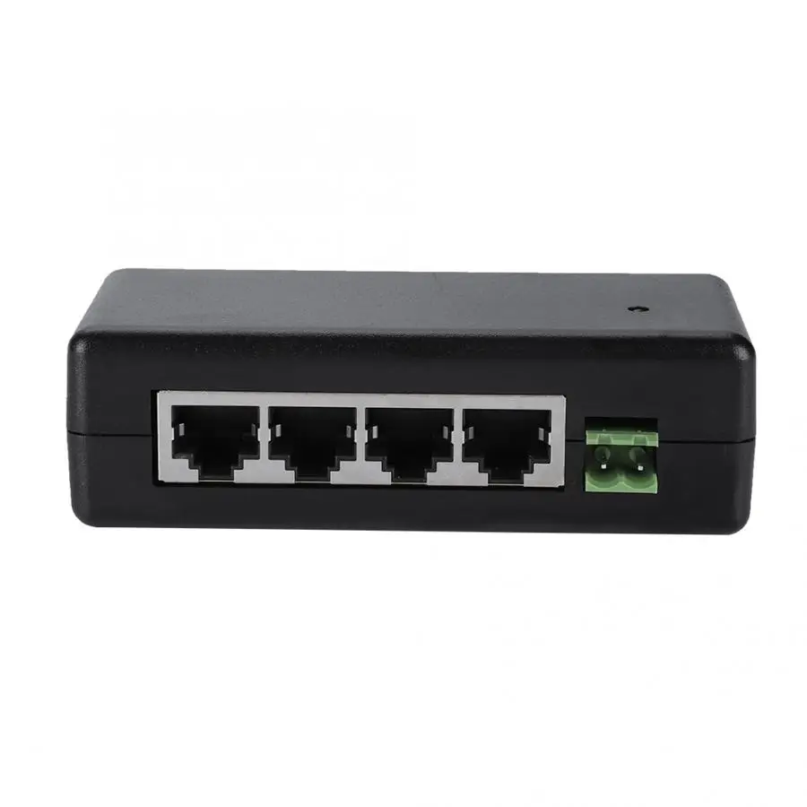 4 Порты и разъёмы PoE инжектор 4CH Мощность адаптера Ethernet блок питания поставить DC9V