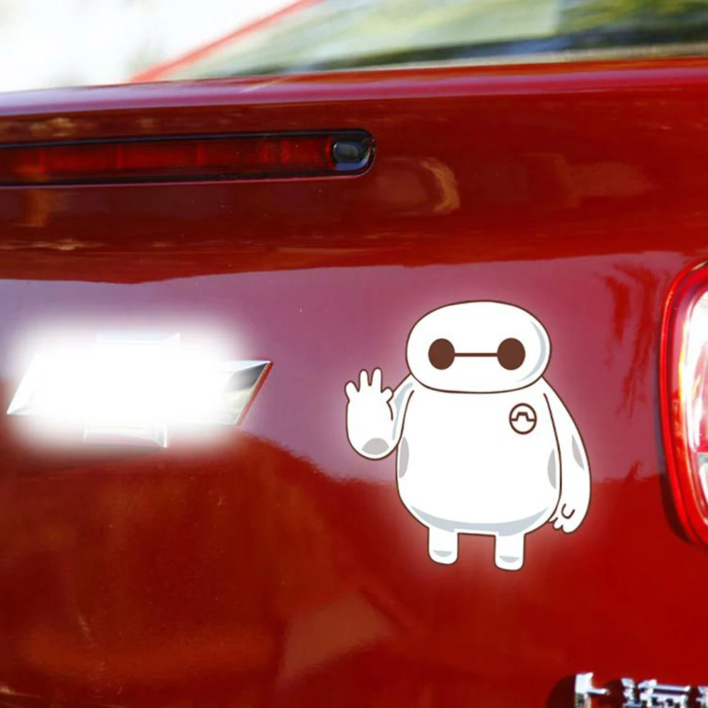Новинка наклейки для кузова автомобиля Big Hero 6 Baymax Toyota Chevrolet Volkswagen Tesla Hyundai Kia Lada|car