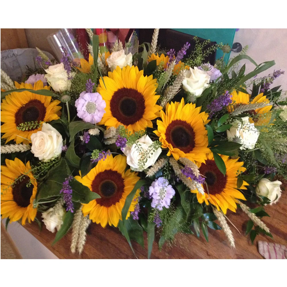 

DIY diamond embroidery 5D diamond cross stitch Square crystal decorative diy diamond painting Flowers Sunflowers H1587