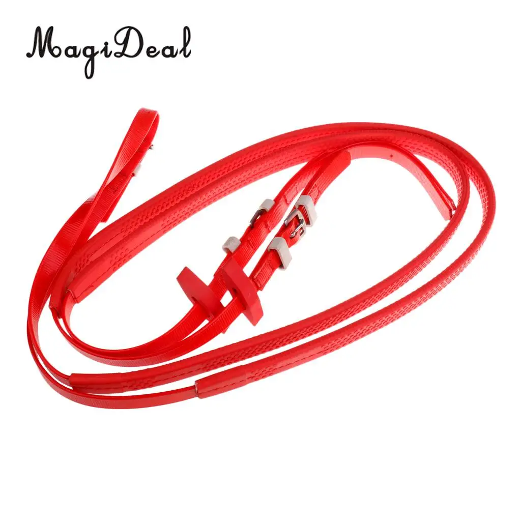 Horse Size Adjustable PVC Horse Halter Bridle Combo with Horse Rein Red