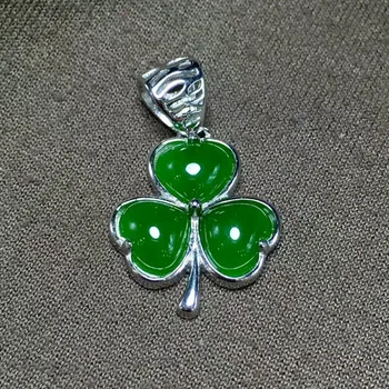 

Fashion fine jewelry, women's natural hetian stone pendant, 925 pure silver wholesale/16