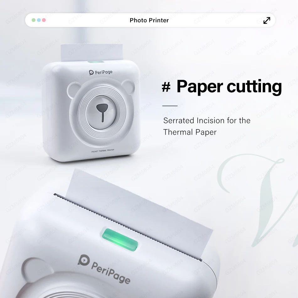GZM5804 A6 PeriPage البسيطة المحمولة بلوتوث اللاسلكية ورقة طابعة صور جيب الحرارية الطباعة USB اتصال Impresoras هنااا