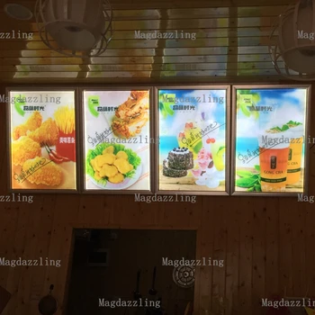 

Snap Frame LED Illuminated Shop Signs,Ultra Bright Restaurant LED Menu Light Box a1 Illuminated Menu Boards