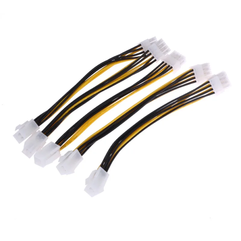 5PCS 20cm ATX 4 Pin Male to 8 Pin Female EPS Power Cable Adapter