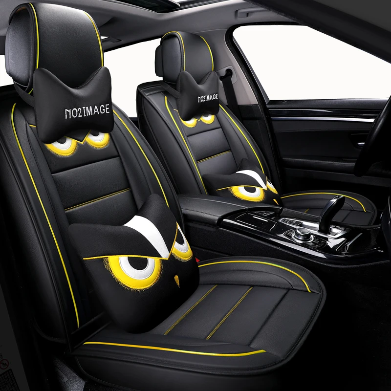 Automobiles Cartoon Leather car seat covers for volkswagen vw jetta mk5