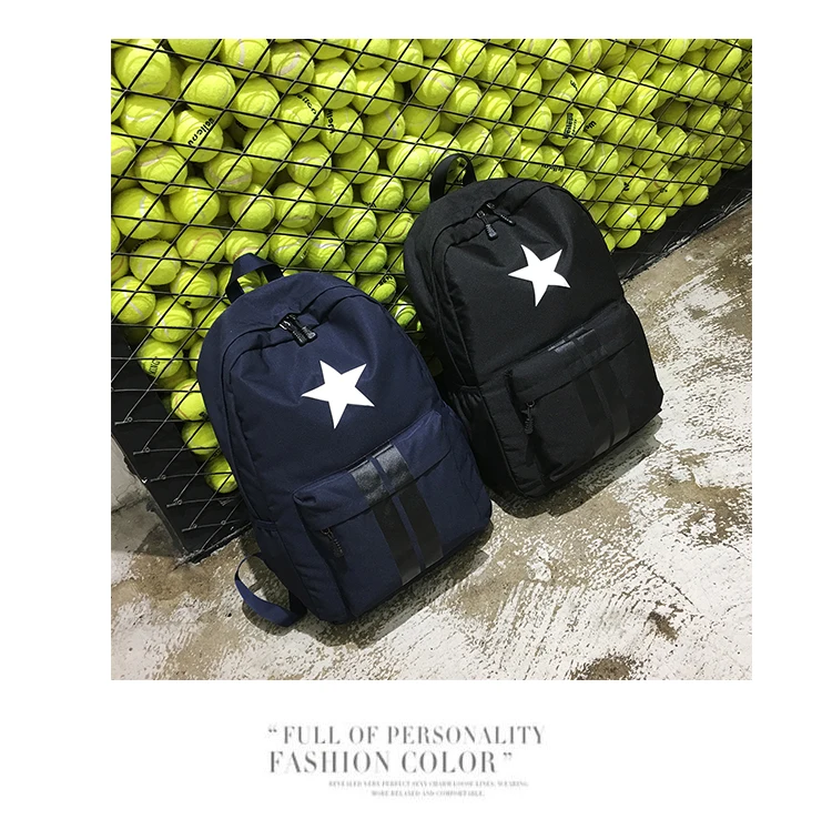 Парусиновый рюкзак с принтом в виде звезд и полос, школьный рюкзак в консервативном стиле, портативный рюкзак для путешествий с большой вместительностью