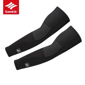 

Santic Winter Fleece Thermal Sport Arm Sleeve Cycling Sleeve Arms Warmer Bicycle Bike Armwarmers Ciclismo Asian Size S-XL