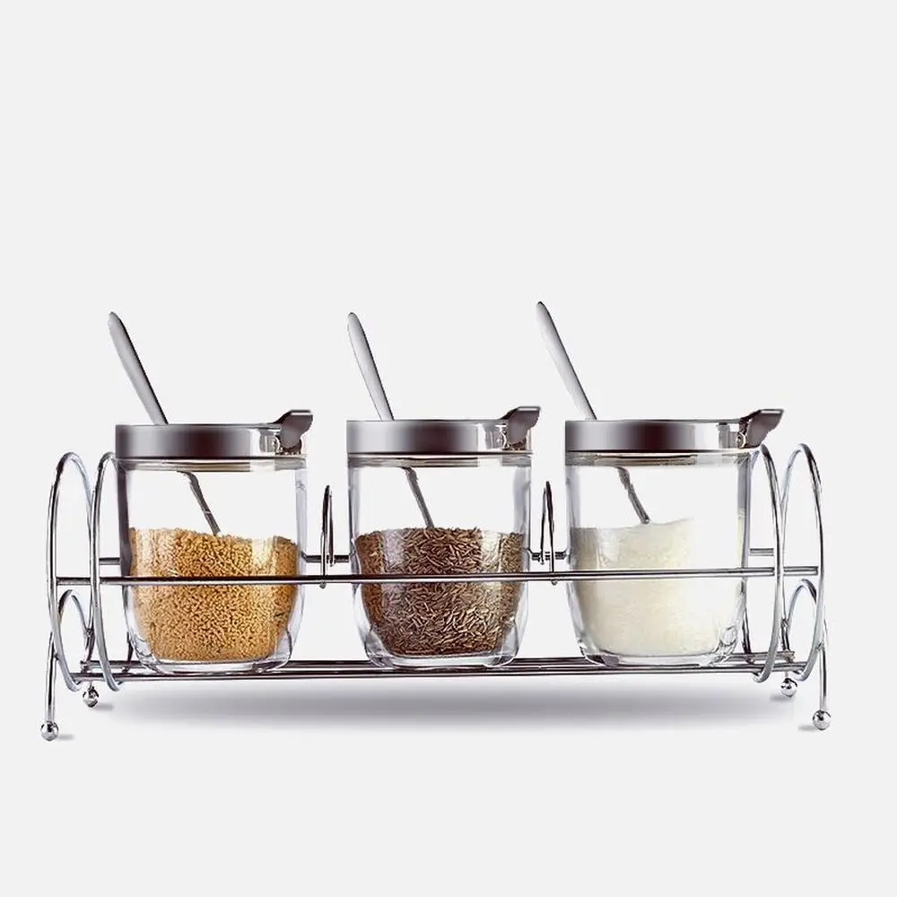 Приправа коробка 3 шт. набор бытовой стеклянный чайник для специй контейнер для соли бутылочка для заправки коробка кухонные принадлежност... Приправа коробка 3 шт. набор бытовой стеклянный чайник для специй контейнер для соли бутылочка для заправки коробка кухонные принадлежност...