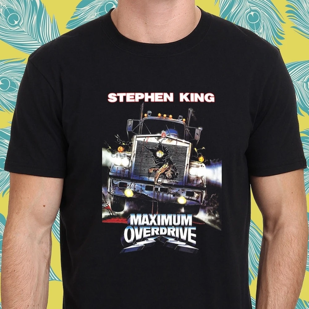 Максимальная Overdrive фильм ужасов Мужская футболка Летняя мода Slim Fit с коротким