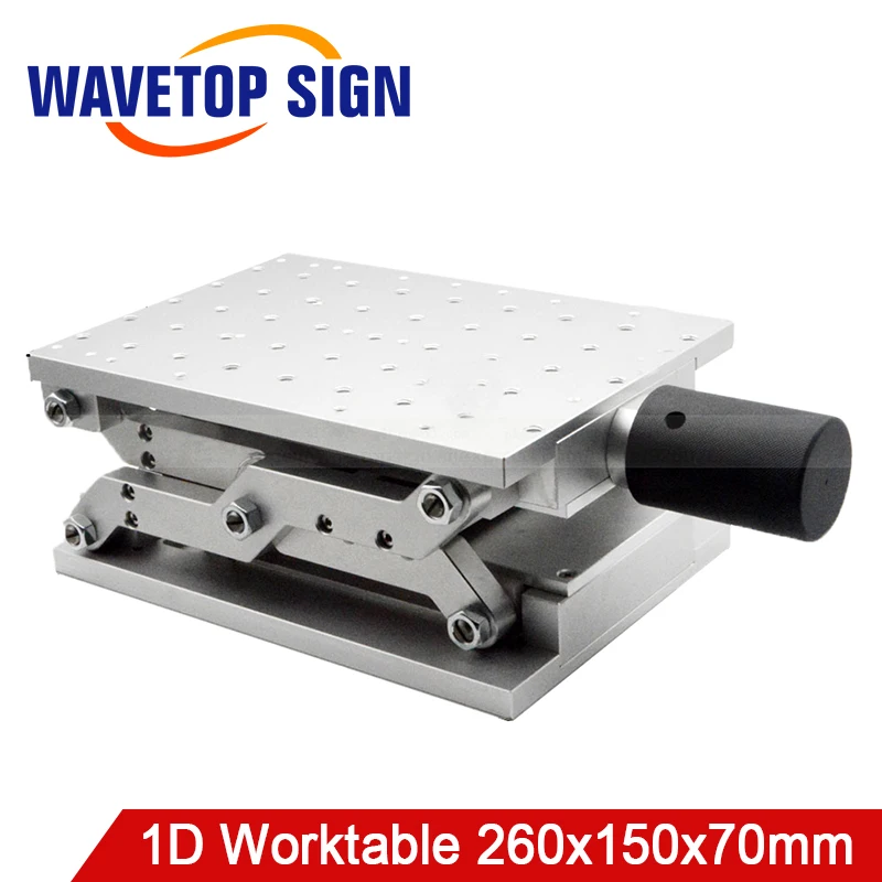 

WaveTopSign 1D Worktable for Laser Mark Machine Size 260x150x70mm Travel Range Z=150mm Lift Worktable