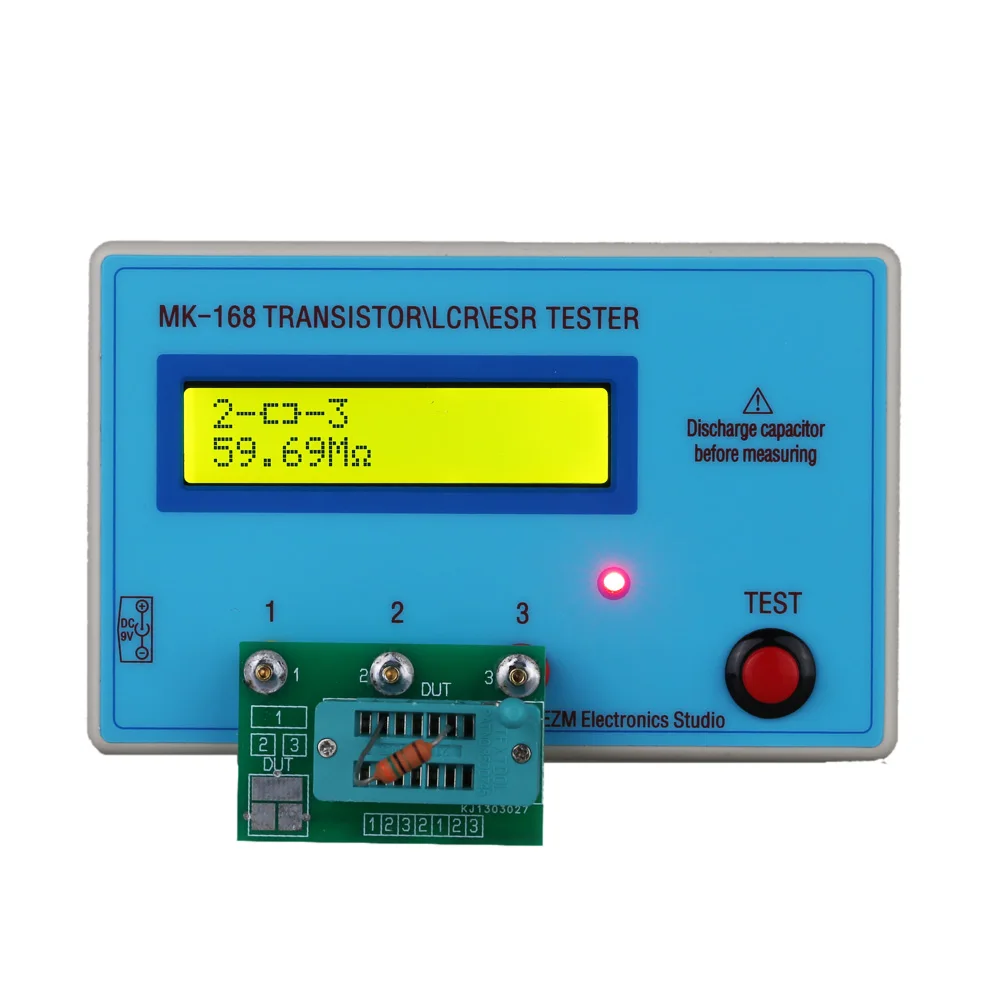 Многофункциональный Транзистор тестер LCD подсветка диод индуктивность емкость сопротивление СОЭ метр Для MOS/PNP/NPN L/C/R тестирование